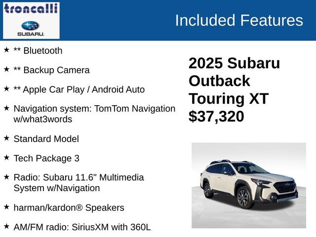 Used 2025 Subaru Outback Touring XT w/ Tech Package 3 image 3