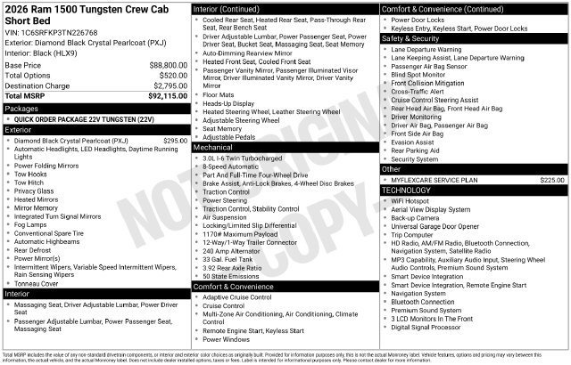 Used 2026 RAM 1500 Tungsten AWD/4WD image 38