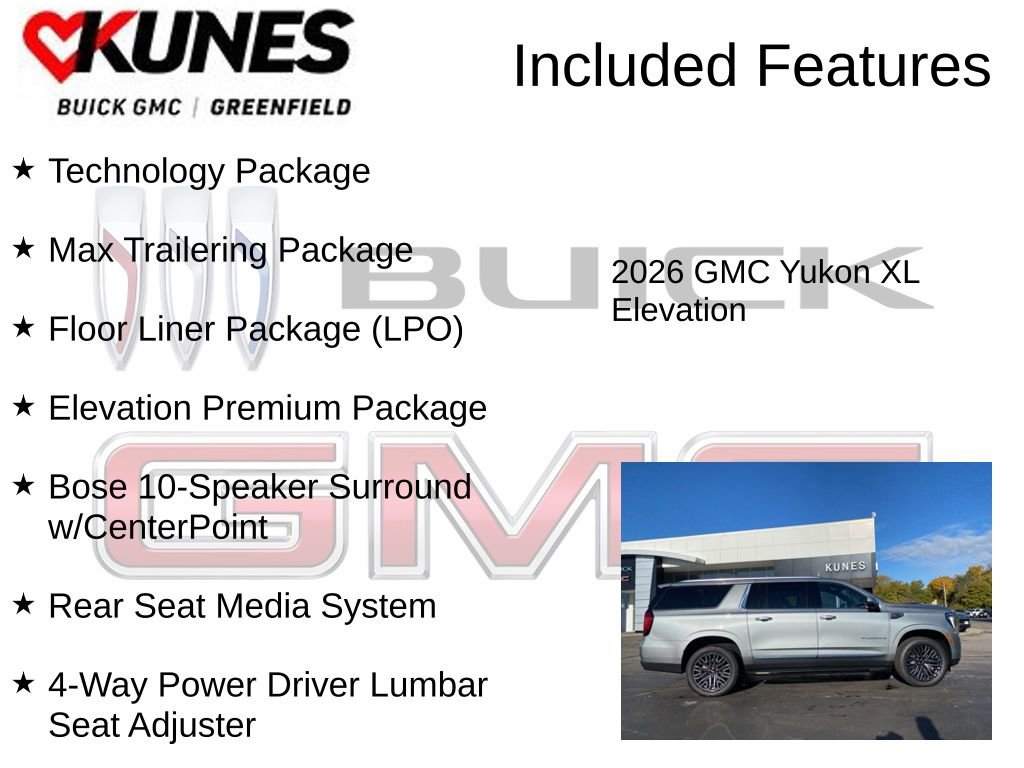 New 2026 GMC Yukon XL Elevation w/ Elevation Premium Package image 3