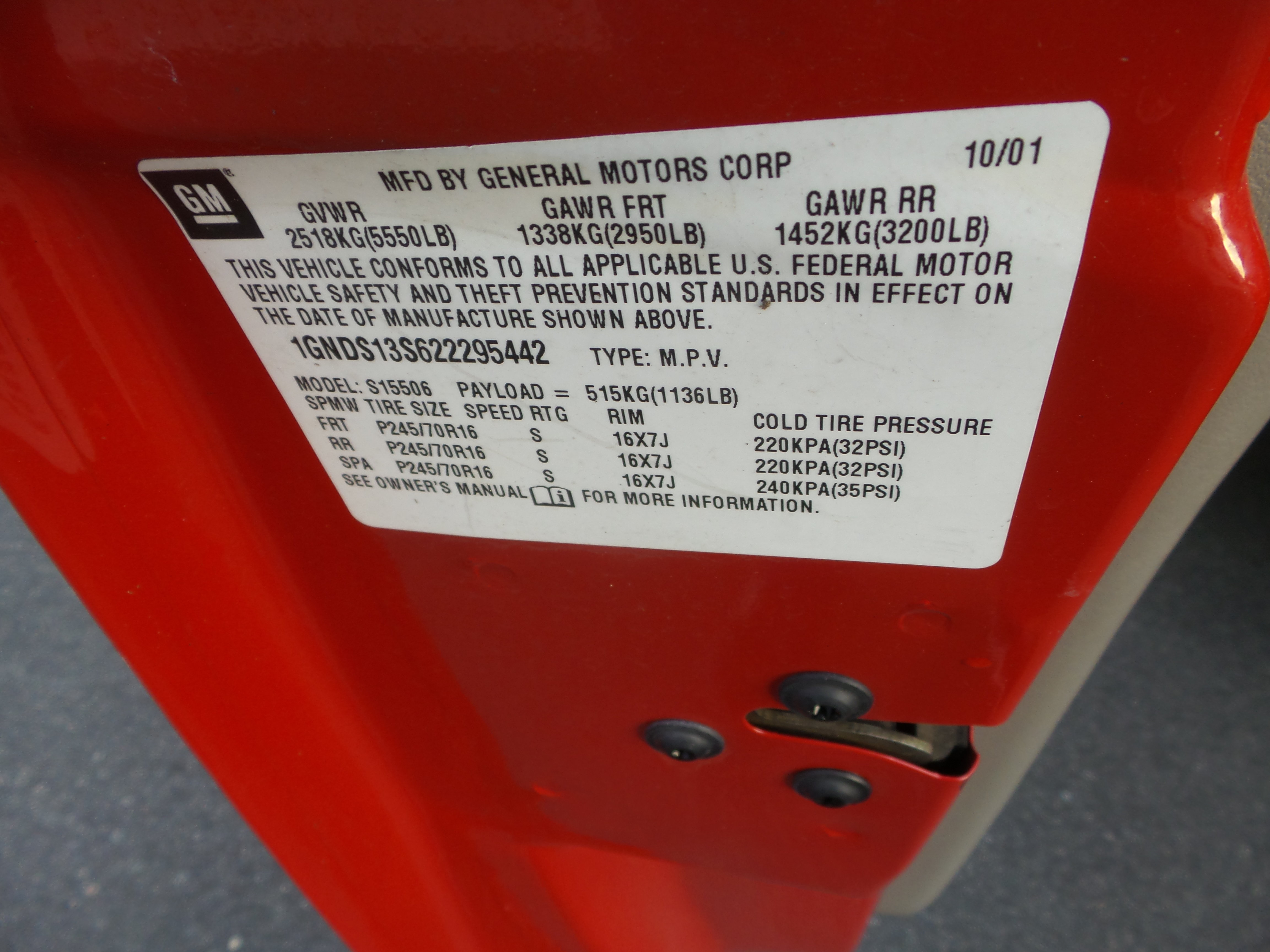 Used 2002 Chevrolet TrailBlazer LS w/ Preferred Equipment Group RWD image 10