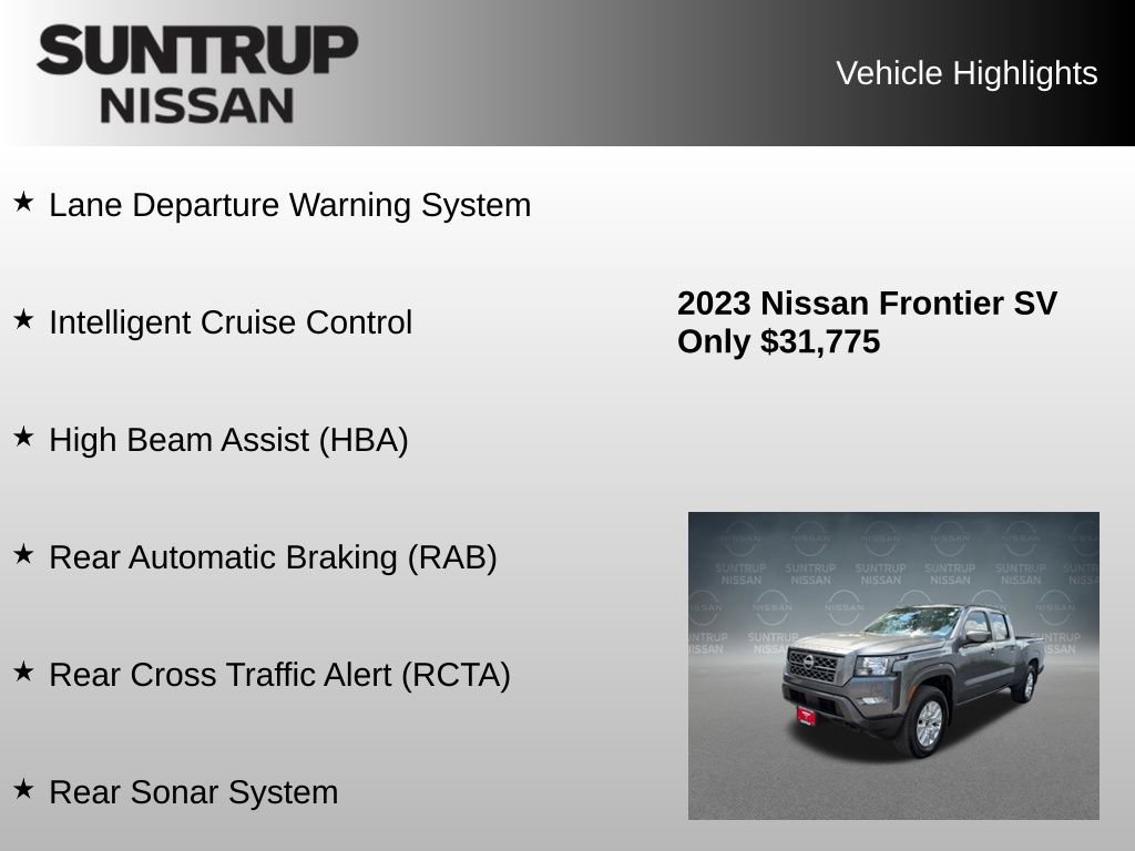 Used 2023 Nissan Frontier SV w/ Technology Package AWD/4WD image 16