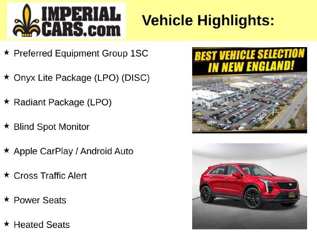 Used 2023 Cadillac XT4 Luxury w/ LPO, Onyx Lite Package AWD/4WD image 8