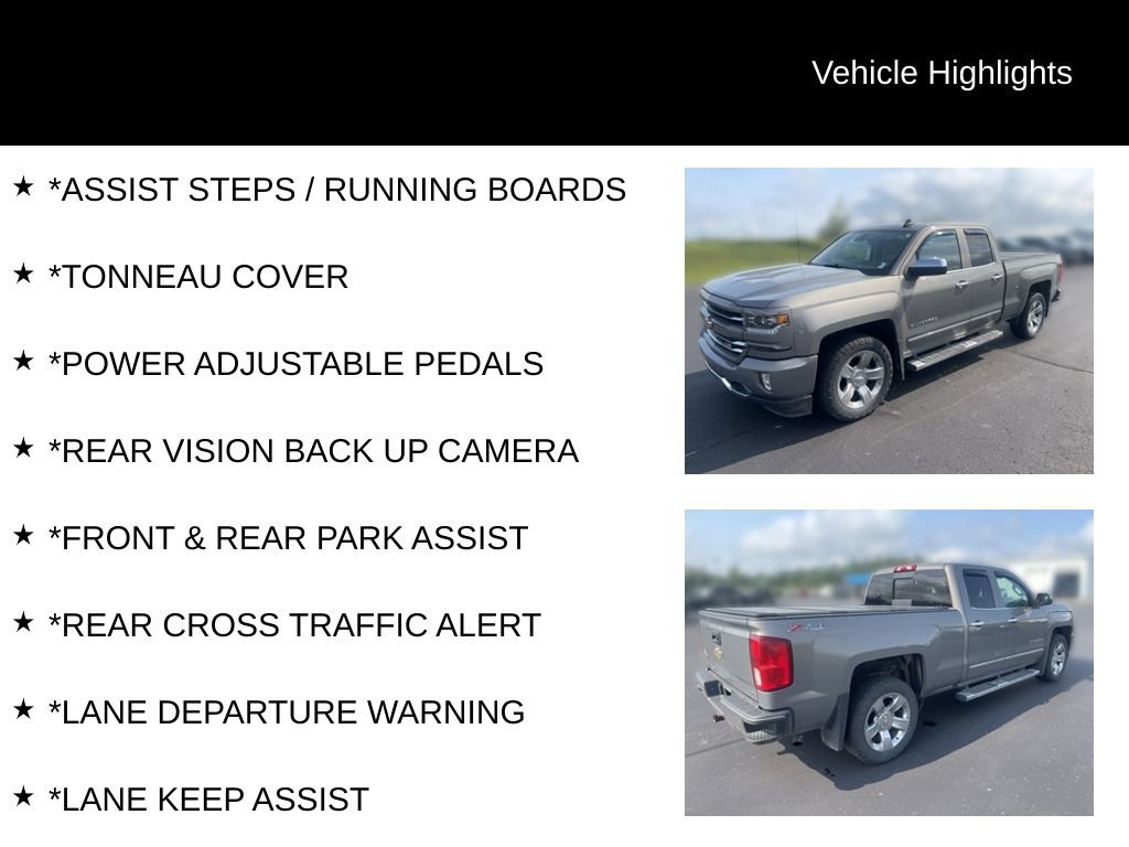 Used 2017 Chevrolet Silverado 1500 LTZ Z71 w/ LTZ Plus Package AWD/4WD image 17