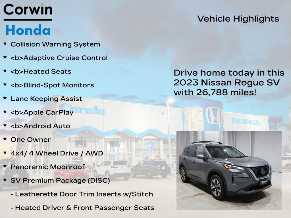 Used 2023 Nissan Rogue SV w/ SV Premium B Package image 7