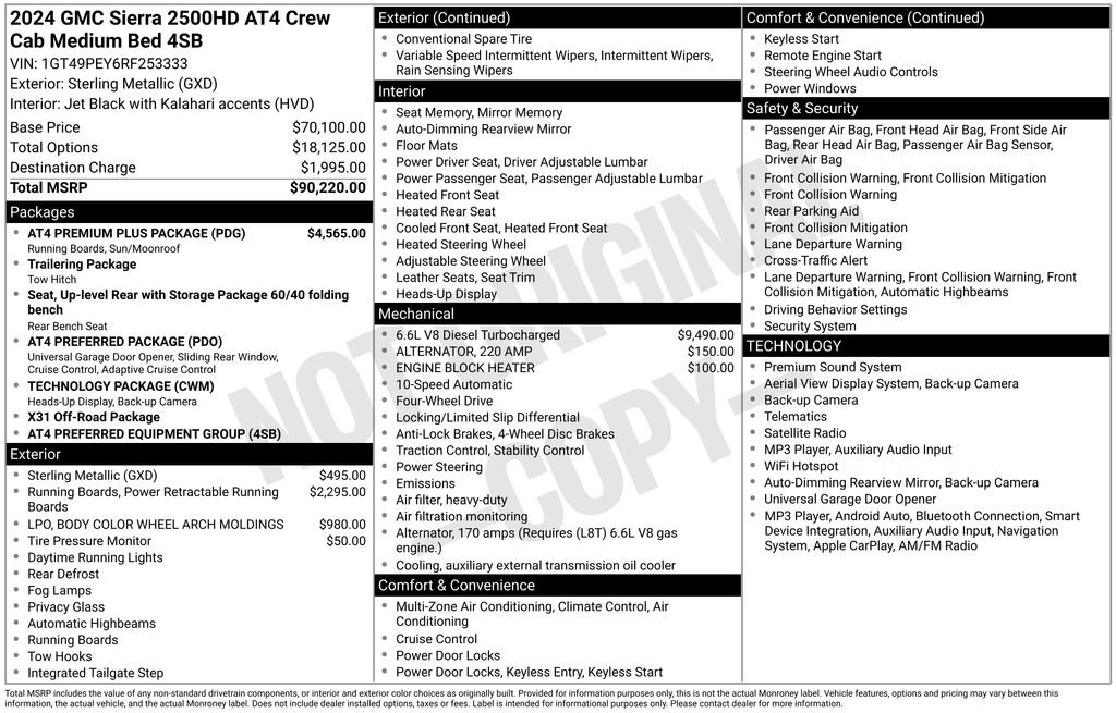 Used 2024 GMC Sierra 2500 AT4 w/ AT4 Premium Plus Package AWD/4WD image 40