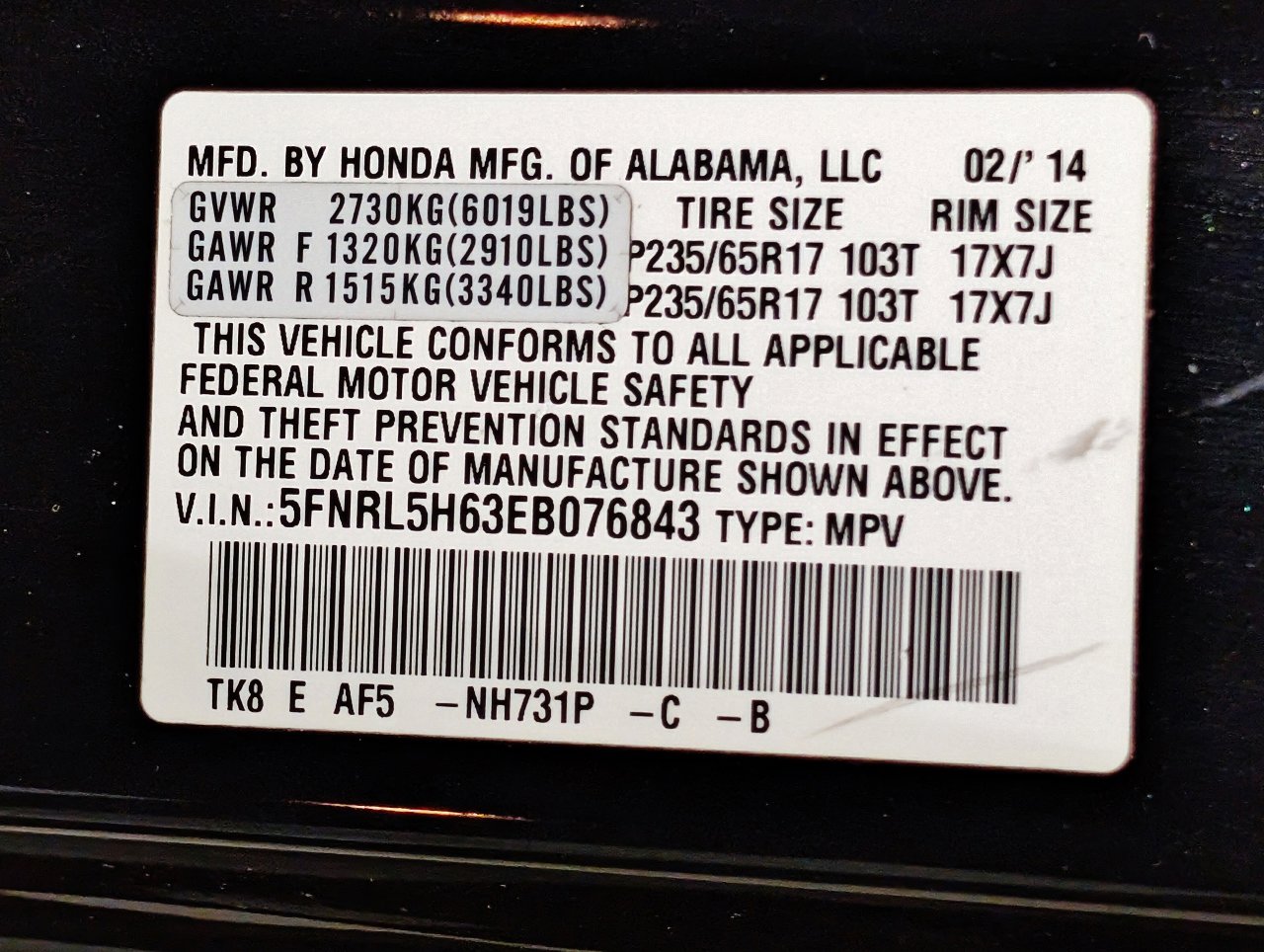 Used 2014 Honda Odyssey EX-L image 60