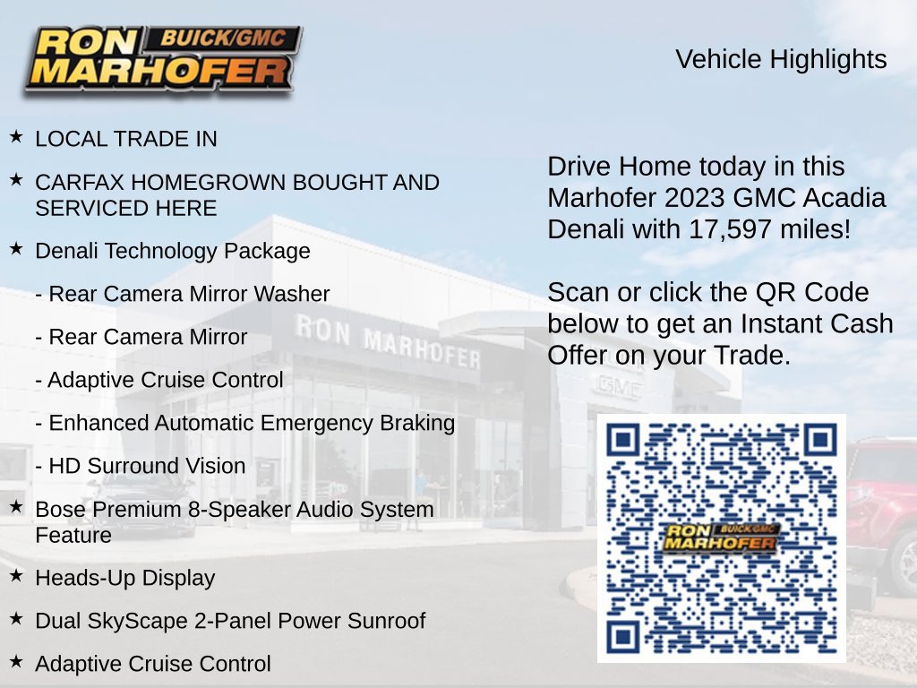 Used 2023 GMC Acadia Denali w/ Denali Technology Package AWD/4WD image 15