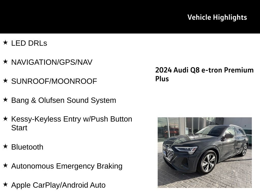 Used 2024 Audi Q8 e-tron Premium Plus w/ Premium Plus Package image 28