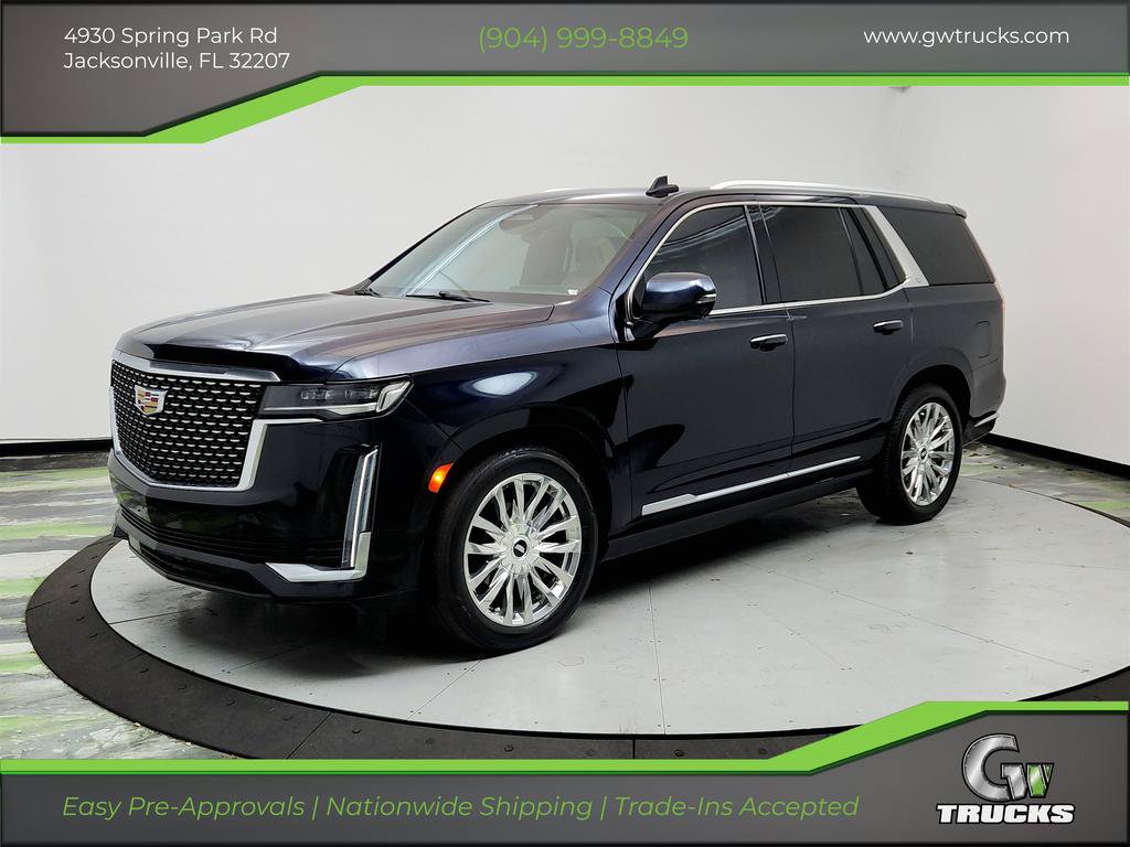 Used 2021 Cadillac Escalade Premium Luxury w/ Driver Assist Tech Package AWD/4WD image 1
