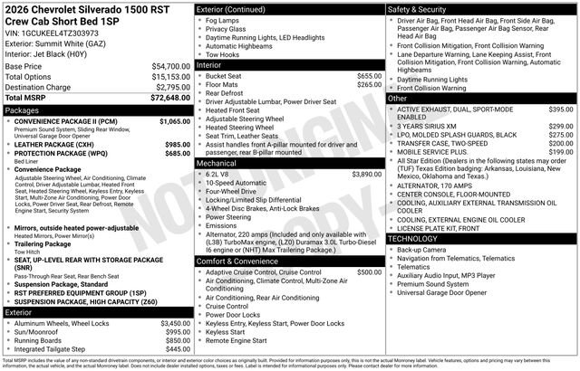 New 2026 Chevrolet Silverado 1500 RST w/ Convenience Package II image 26