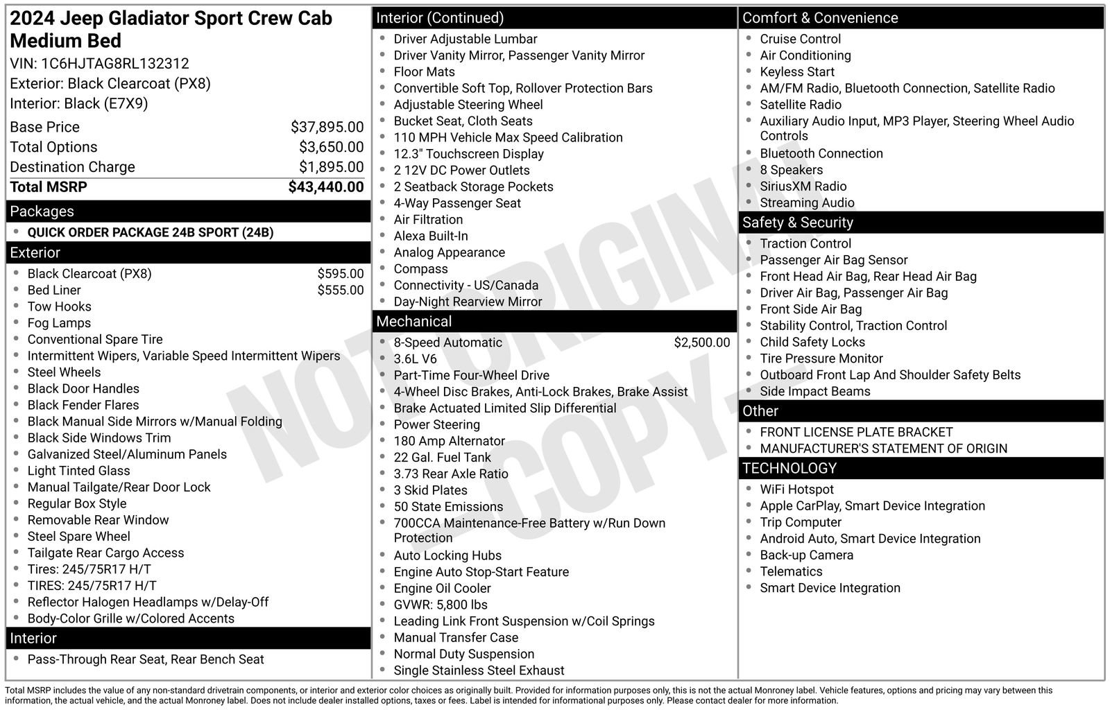 Used 2024 Jeep Gladiator Sport image 34