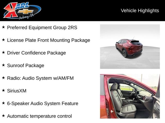 Certified 2024 Chevrolet Trax RS w/ Sunroof Package FWD image 2