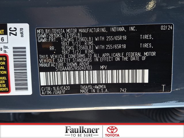 Certified 2024 Toyota Grand Highlander AWD image 27