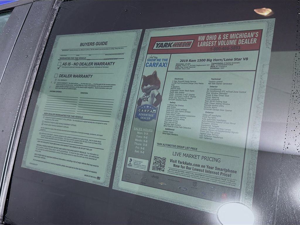 Certified 2019 RAM 1500 Big Horn image 14