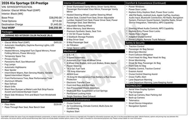 New 2026 Kia Sportage SX image 29