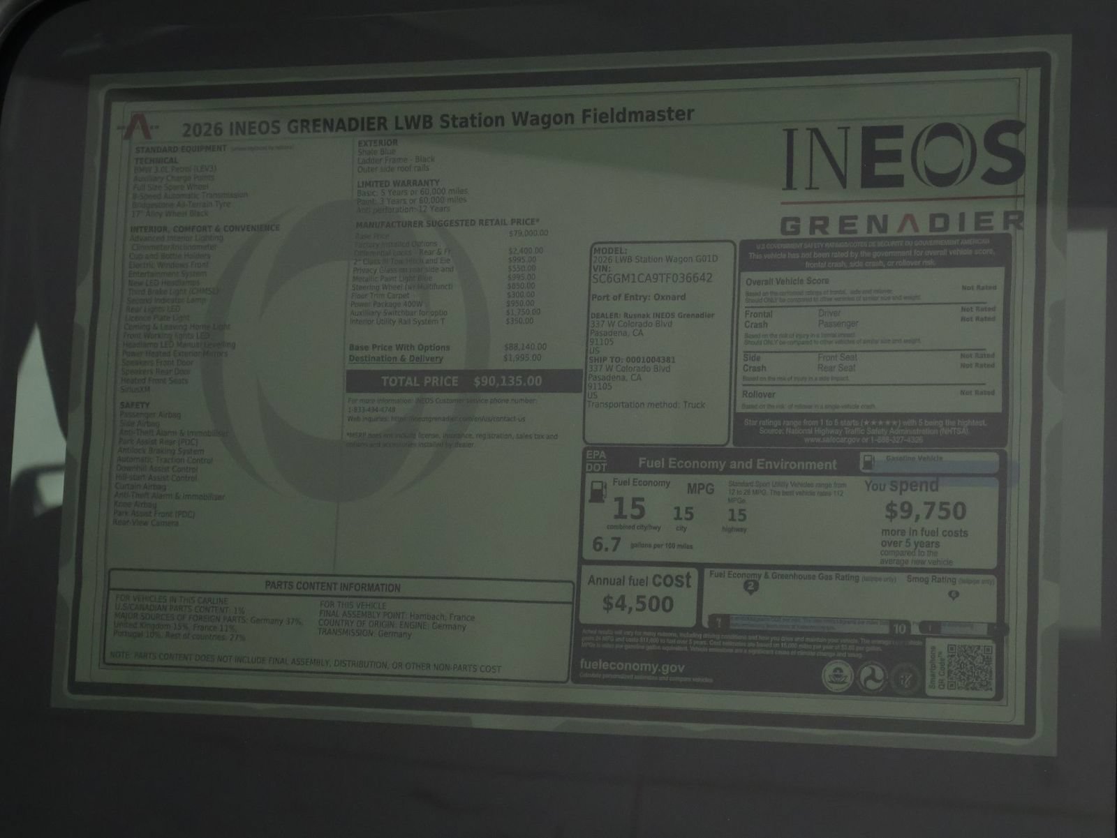 New 2026 INEOS Grenadier Station Wagon AWD/4WD image 23