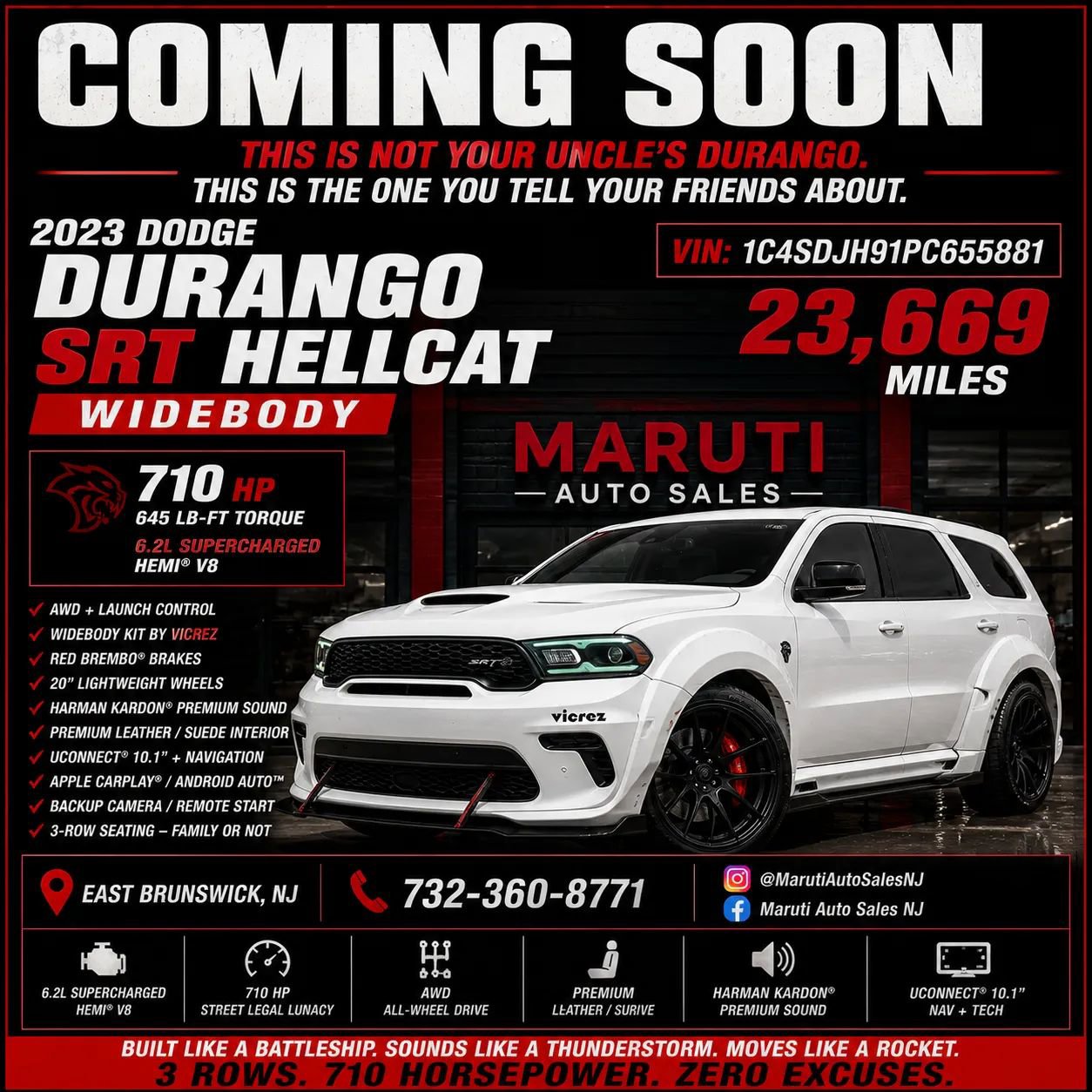Used 2023 Dodge Durango SRT Hellcat AWD/4WD image 1