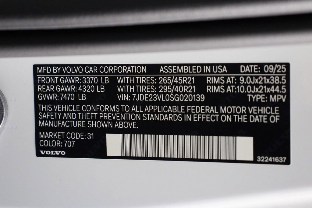 New 2025 Volvo EX90 Ultra image 16