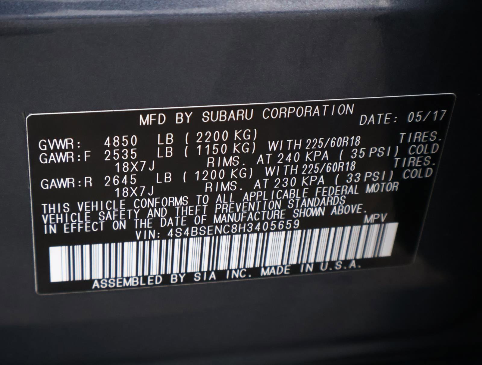 Used 2017 Subaru Outback 3.6R Limited image 23