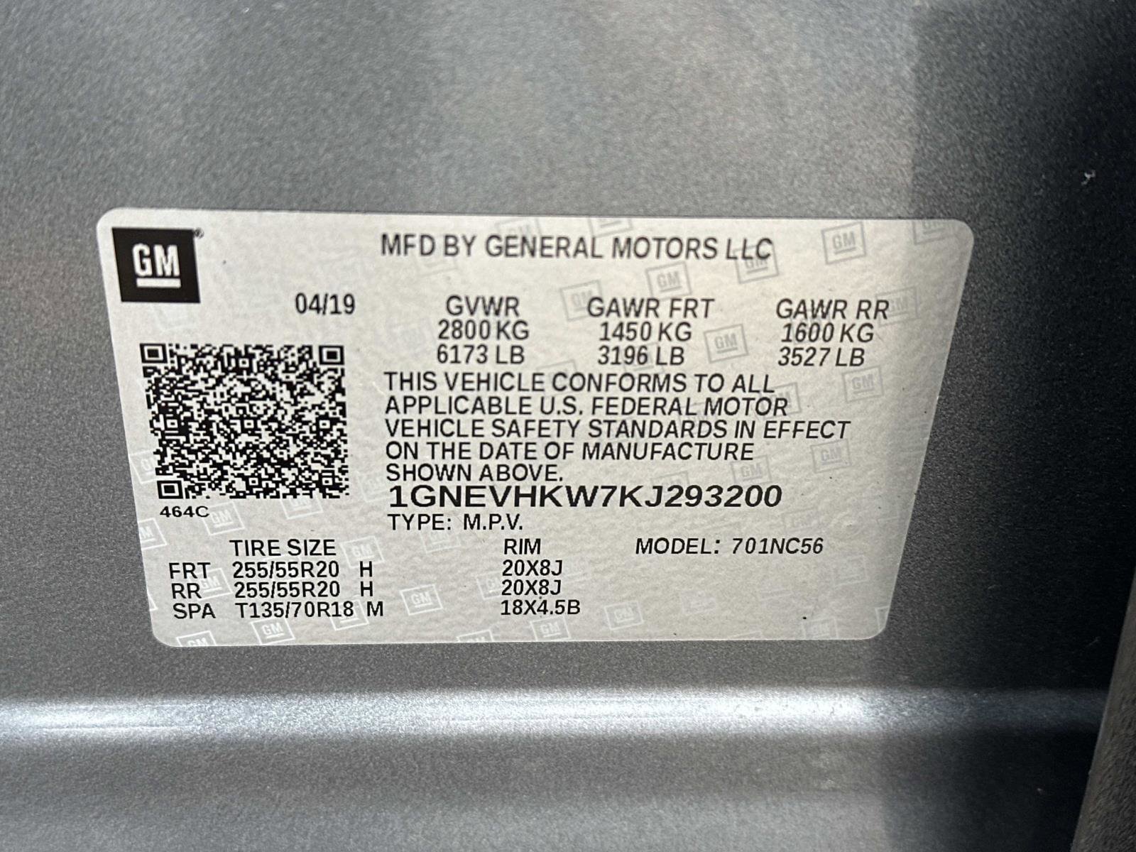 Certified 2019 Chevrolet Traverse LT w/ LT Premium Package image 19