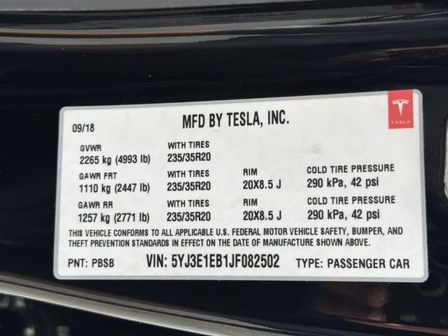 Used 2018 Tesla Model 3 Performance AWD/4WD image 32
