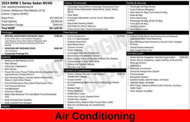 Used 2024 BMW M340i w/ Driving Assistance Package RWD image 36