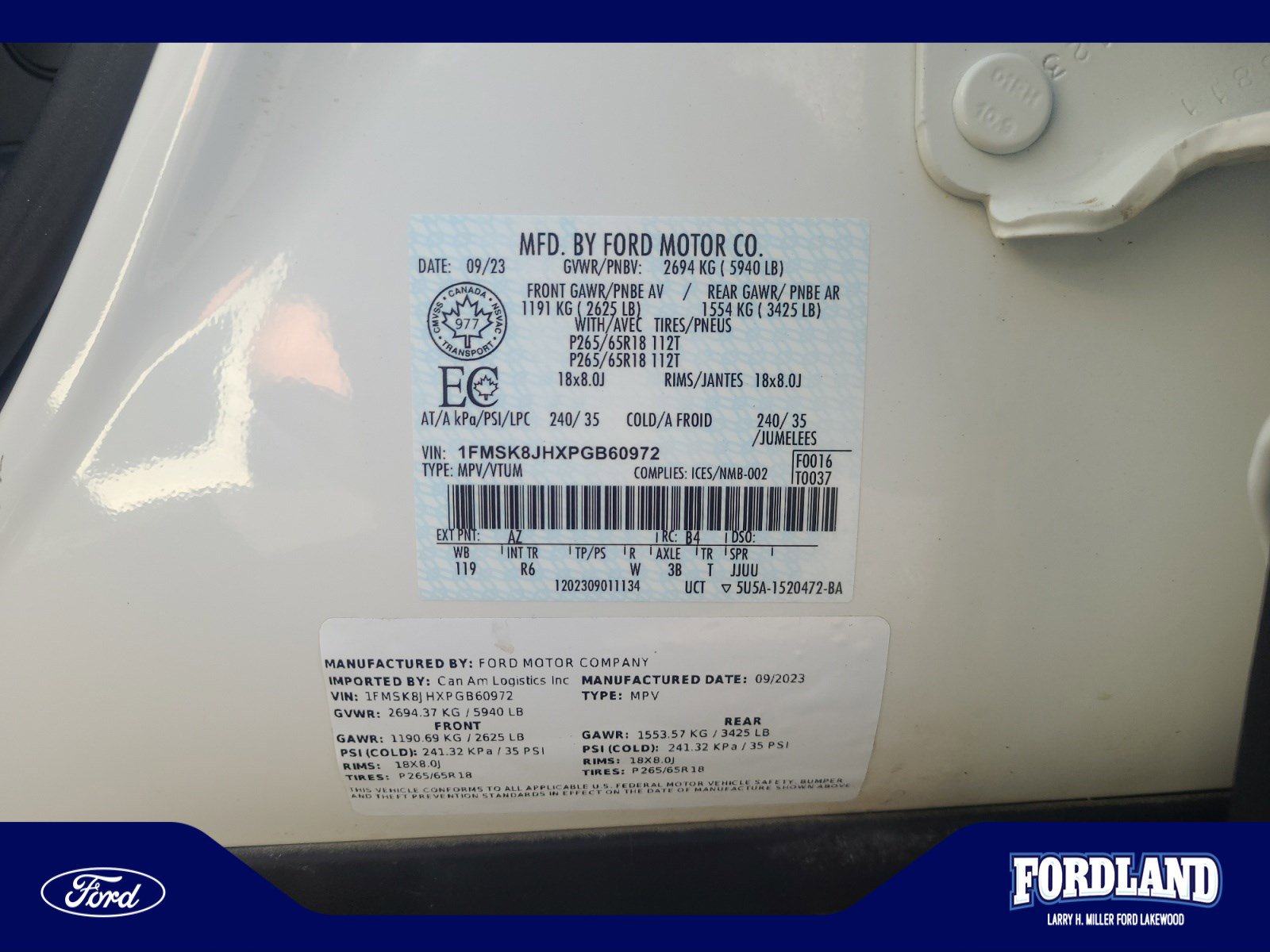 Used 2023 Ford Explorer Timberline w/ Timberline Technology Package AWD/4WD image 26