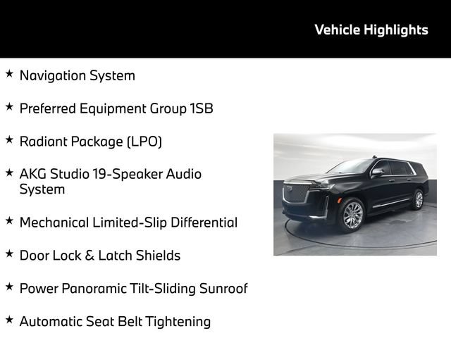 Used 2023 Cadillac Escalade ESV Premium Luxury w/ LPO, Radiant Package AWD/4WD image 5