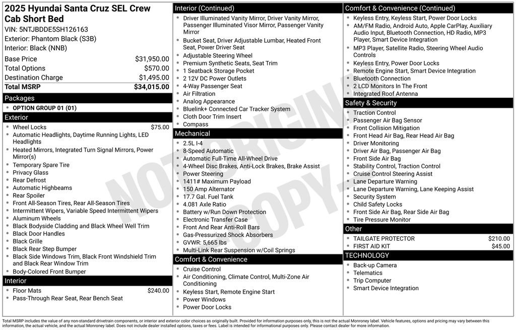Used 2025 Hyundai Santa Cruz SEL image 2
