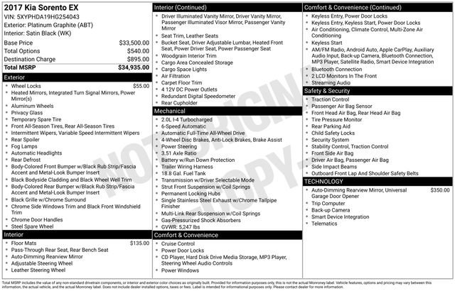 Used 2017 Kia Sorento EX image 36