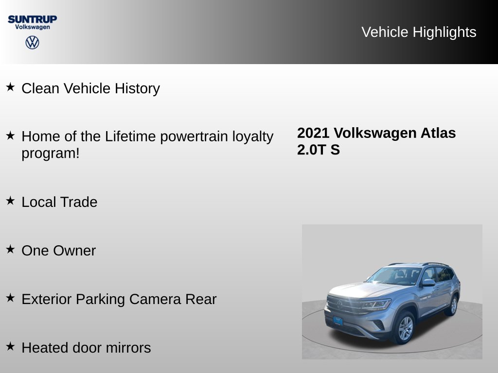 Used 2021 Volkswagen Atlas S AWD/4WD image 7