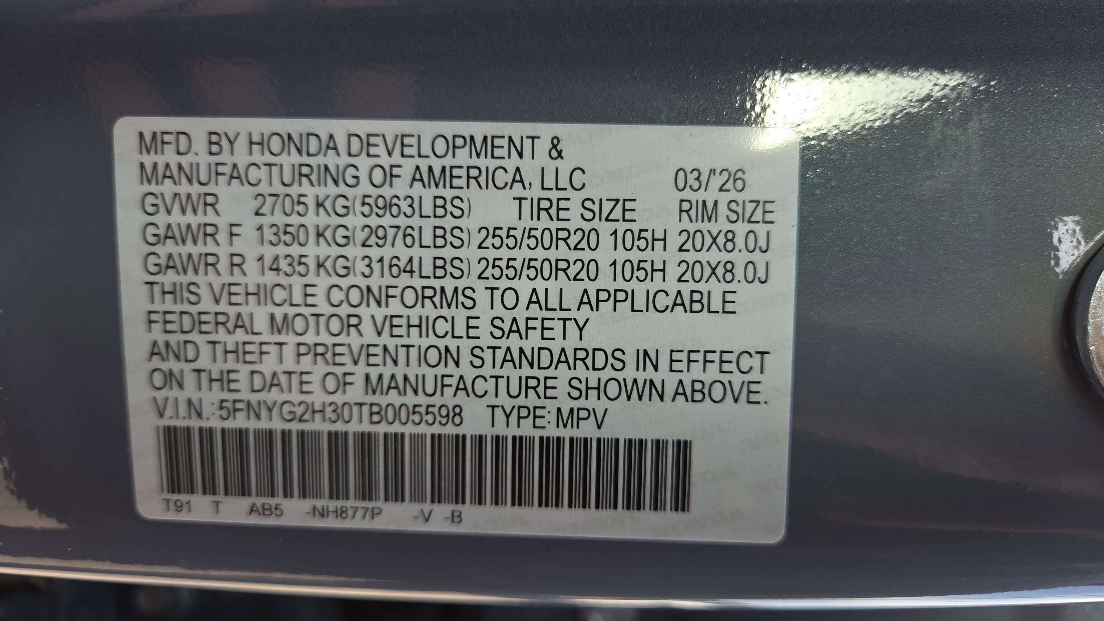 New 2026 Honda Pilot Sport image 25