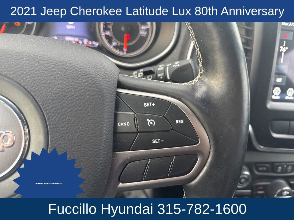Used 2021 Jeep Cherokee Latitude Lux 80th Anniv w/ Quick Order Package 26U 80TH AWD/4WD image 20