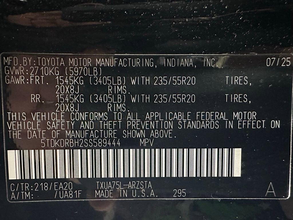 Used 2025 Toyota Highlander XSE AWD/4WD image 11