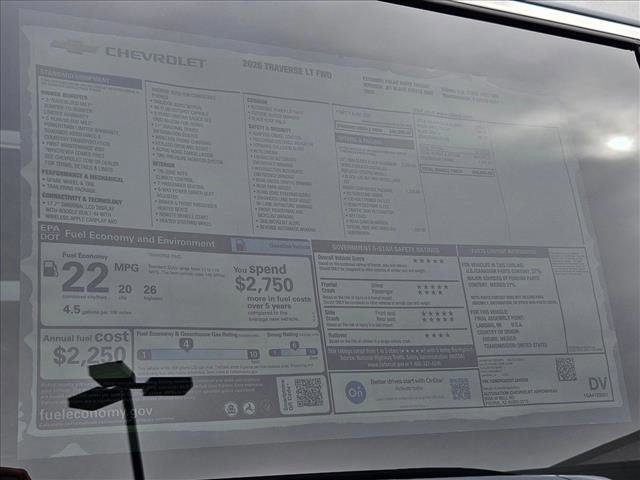 New 2026 Chevrolet Traverse LT w/ Driver Confidence Package image 16