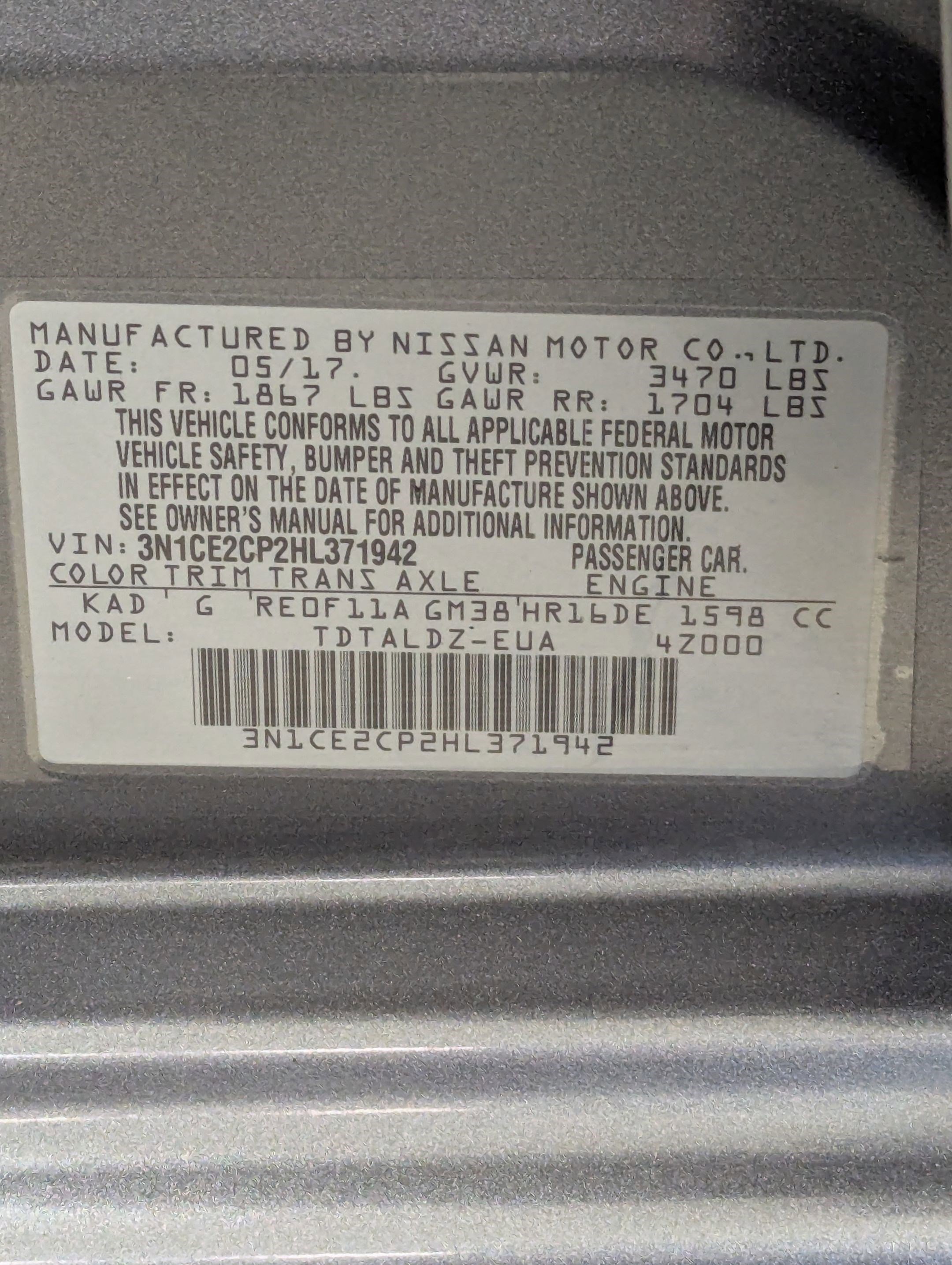 Used 2017 Nissan Versa Note SV image 20