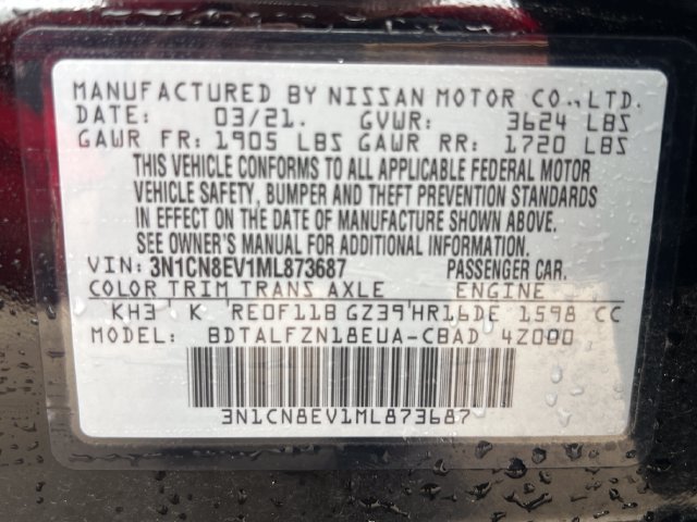Used 2021 Nissan Versa SV FWD image 37