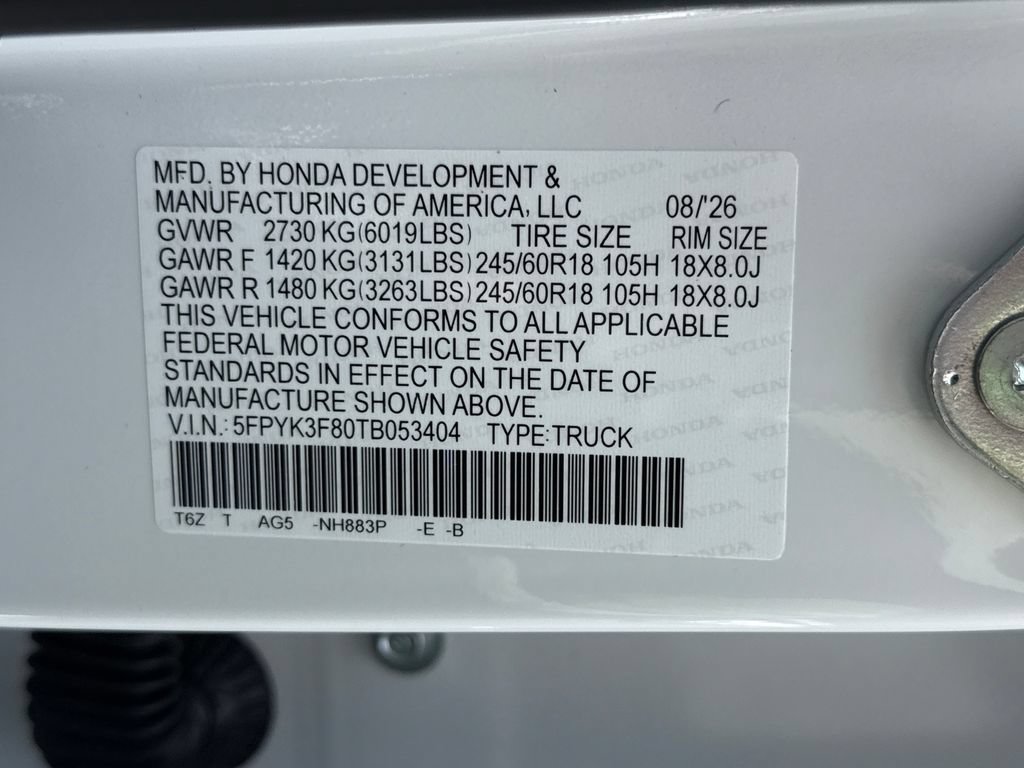 New 2026 Honda Ridgeline Black Edition image 27