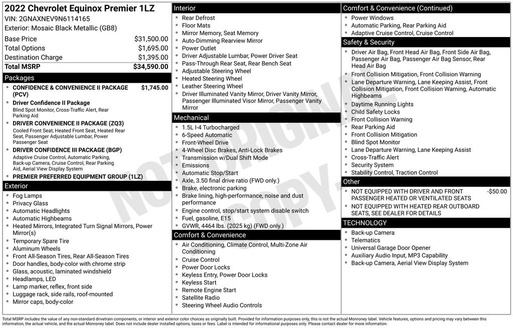 Used 2022 Chevrolet Equinox Premier FWD image 6
