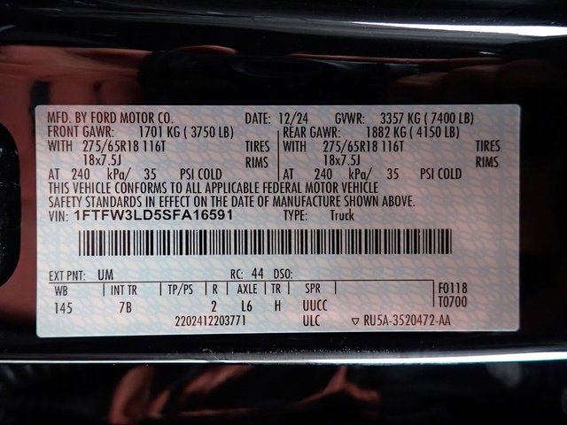 Used 2025 Ford F150 XLT w/ Equipment Group 302A MID image 22