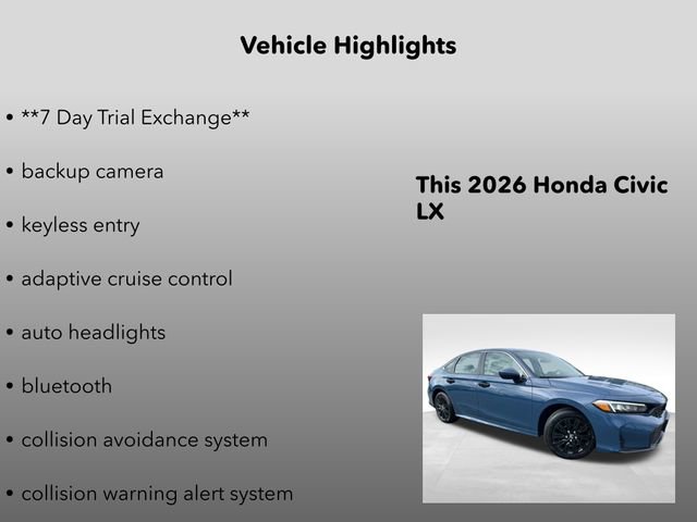 New 2026 Honda Civic LX image 5