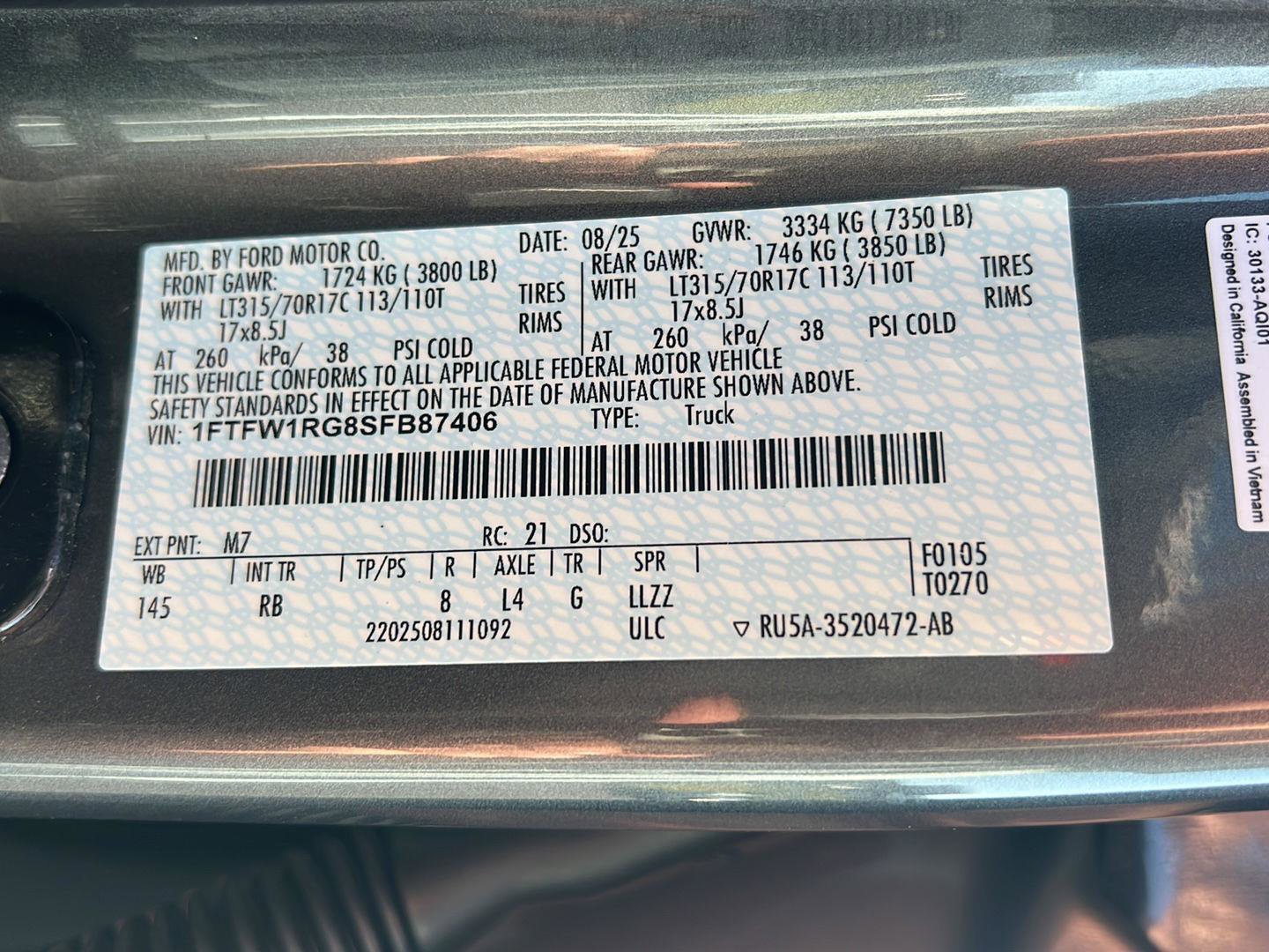 Used 2025 Ford F150 Raptor AWD/4WD image 46