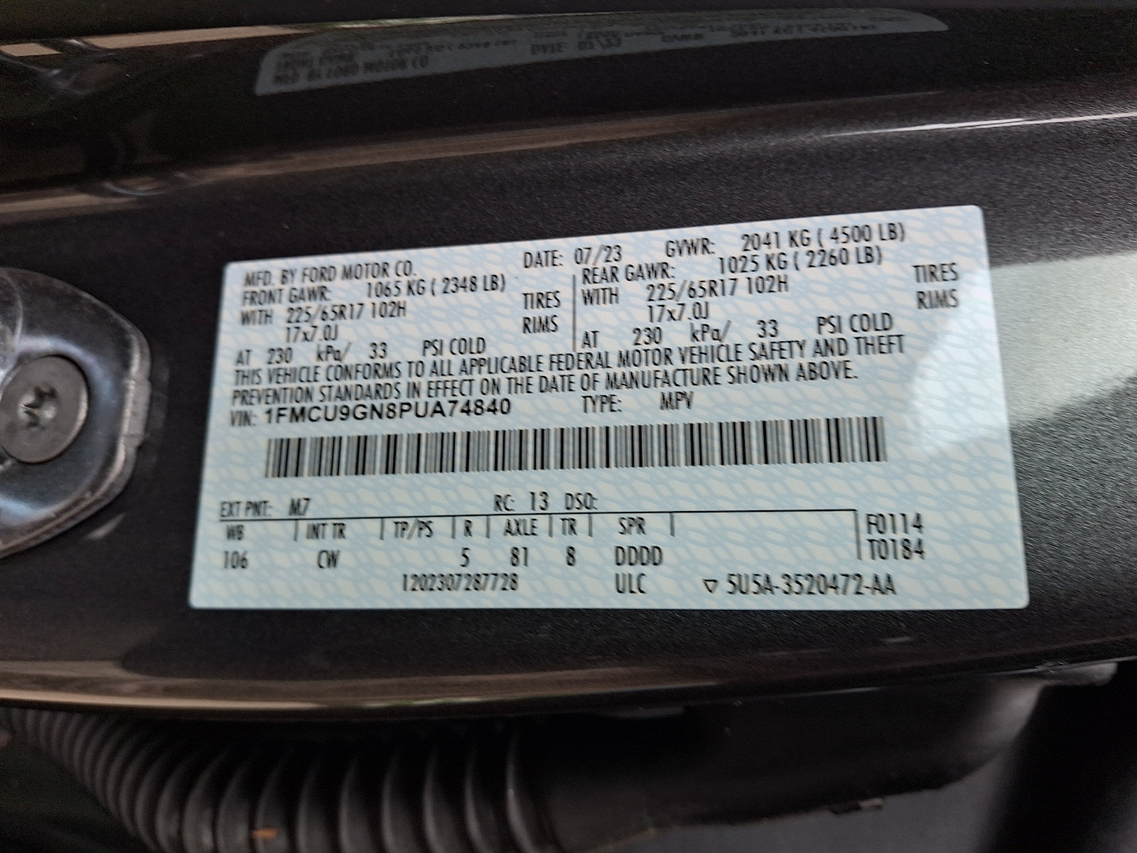 Certified 2023 Ford Escape Active w/ Tech Pack #1 AWD/4WD image 27