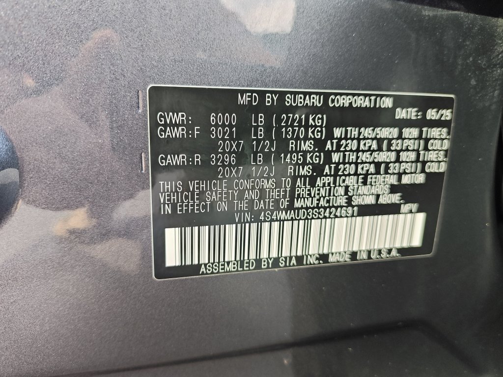 Used 2025 Subaru Ascent Touring AWD/4WD image 27