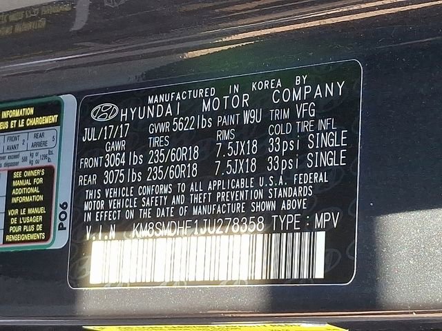 Used 2018 Hyundai Santa Fe SE image 28