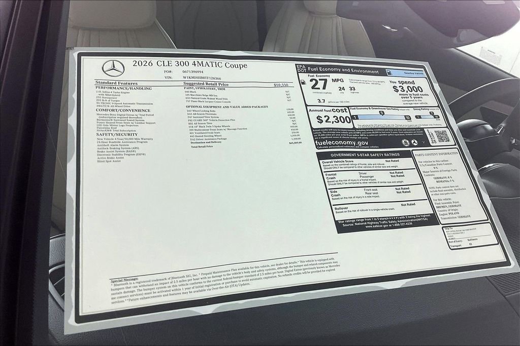 New 2026 Mercedes-Benz CLE 300 4MATIC Coupe image 12