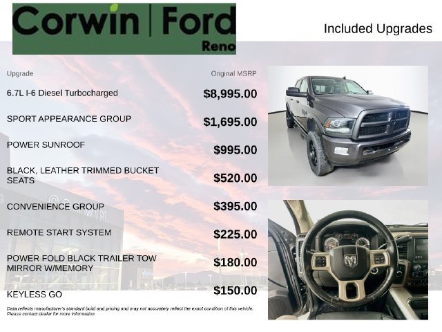 Used 2016 RAM 2500 Laramie w/ Sport Appearance Group AWD/4WD image 3