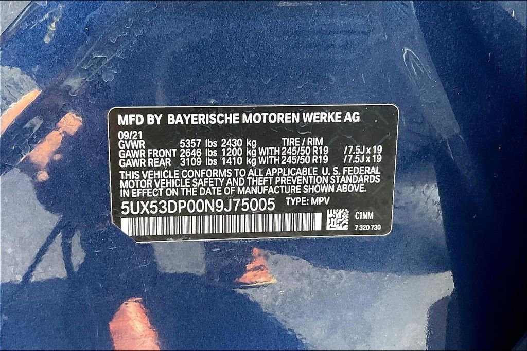 Used 2022 BMW X3 xDrive30i w/ Convenience Package AWD/4WD image 19