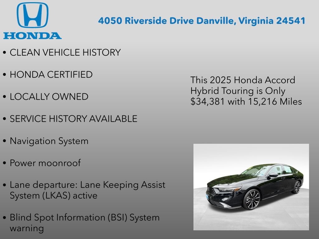 Certified 2025 Honda Accord Touring image 7