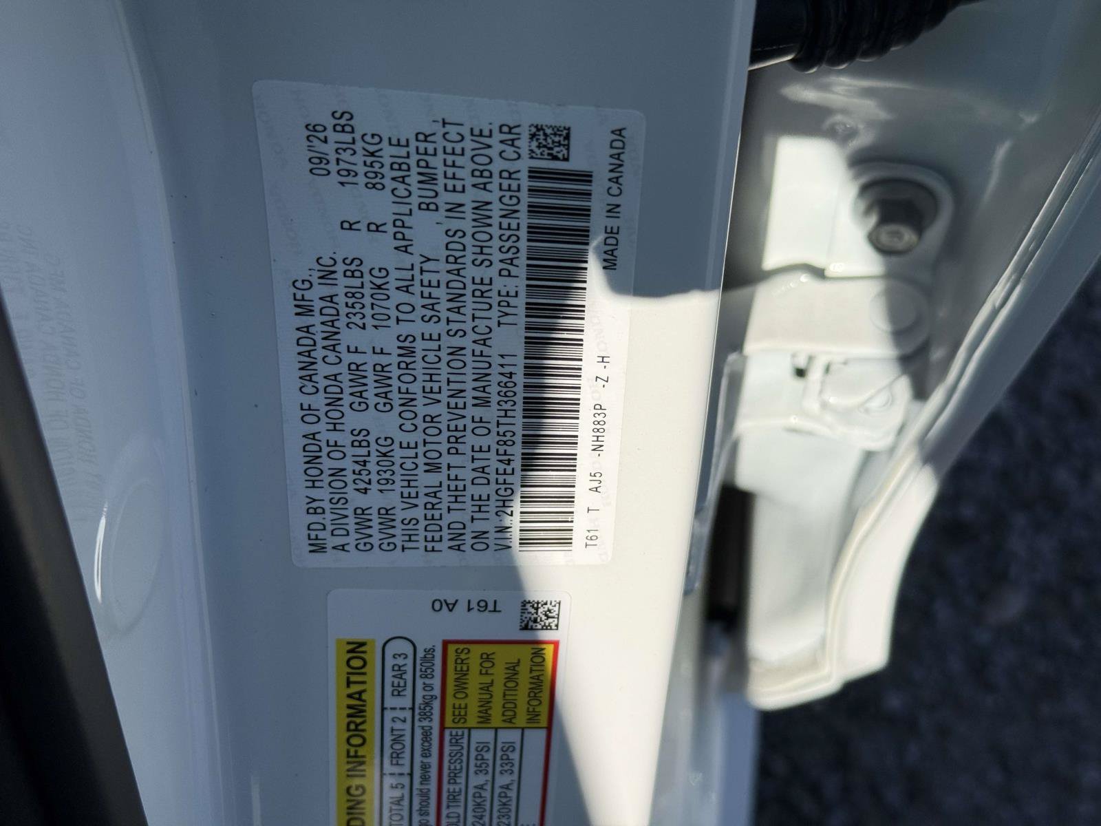 New 2026 Honda Civic FWD Hybrid Sedan image 20